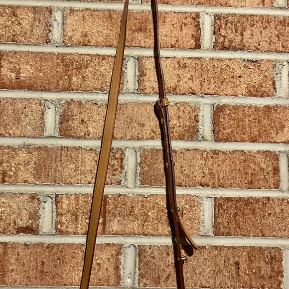 Minor History Leather Smile Crossbody Handbag Bag - Oiled Saddle - Picture 9 of 13